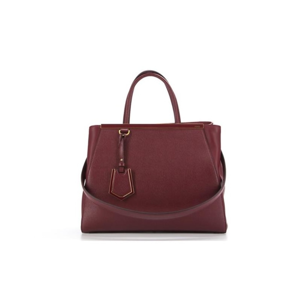 Fendi Burgundy Leather 2 Jours 2way 868399